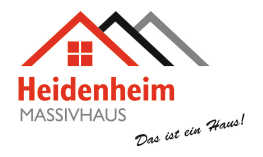 Firmenlogo von Heidenheim Massivhaus – Ihrem regionalen Partner für schlüsselfertigen Massivhausbau.